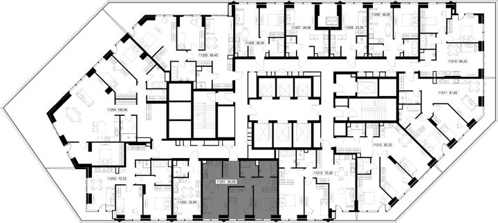 2-комнатная квартира, 60,6 м² — фото 3