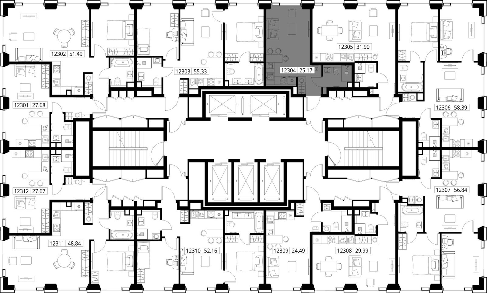 Квартира-студия, 25,2 м² — фото 2