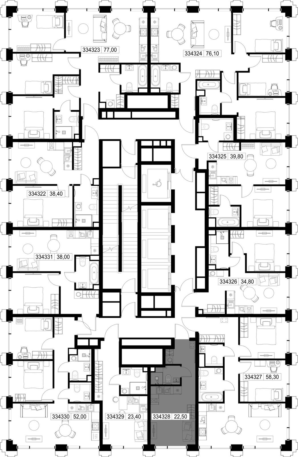 Квартира-студия, 22,5 м² — фото 2