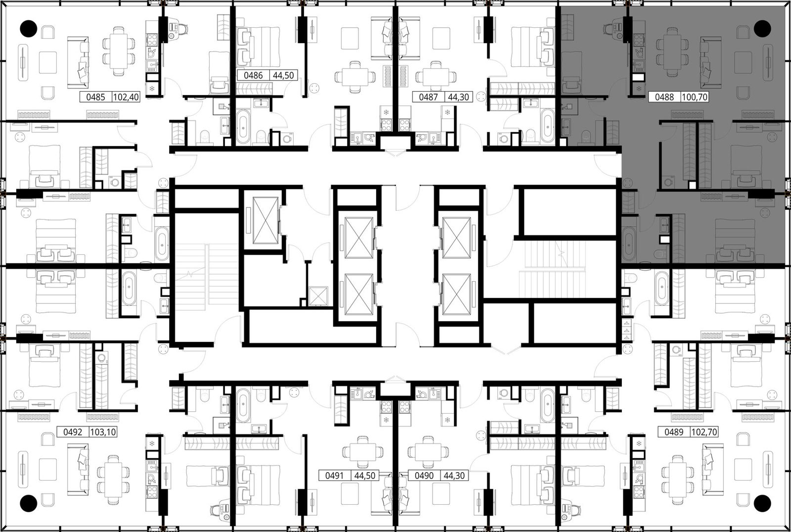 3-комнатная квартира, 100,7 м² — фото 2