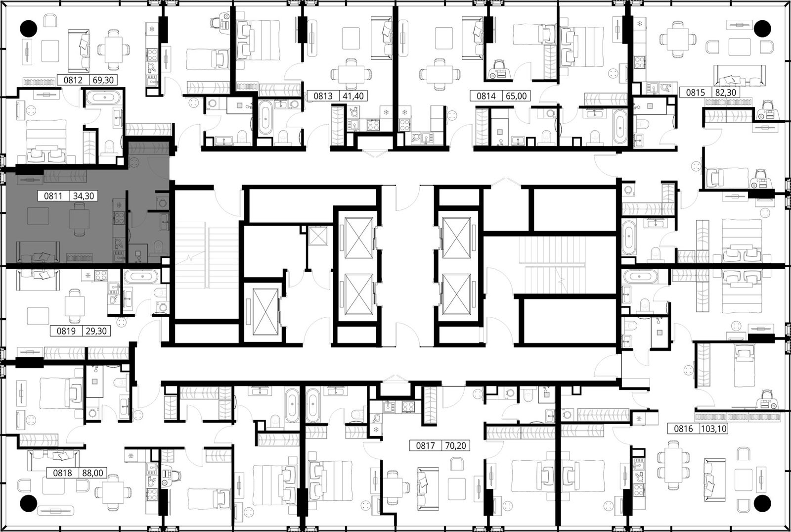 Квартира-студия, 34,3 м² — фото 2