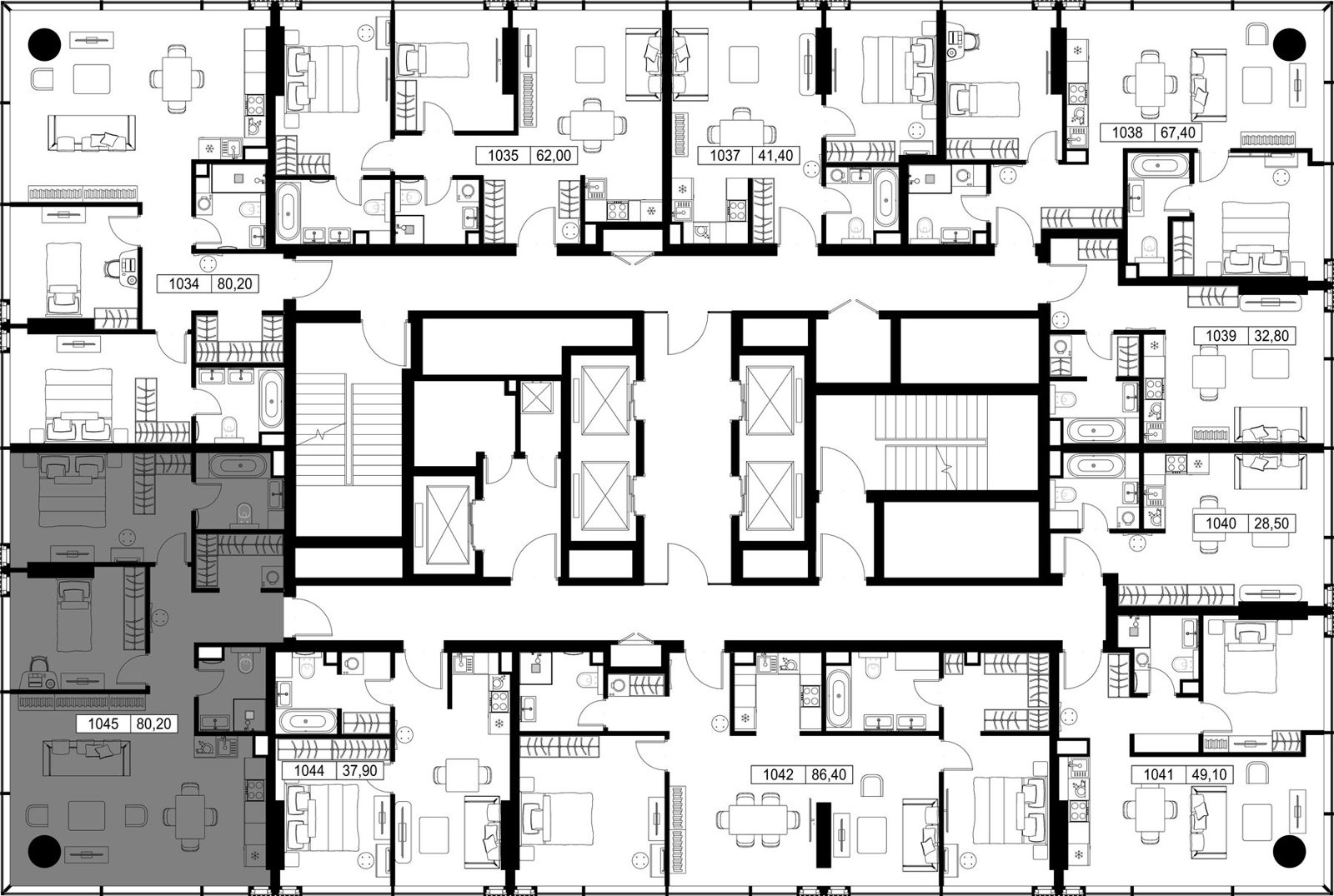 2-комнатная квартира, 80,2 м² — фото 2