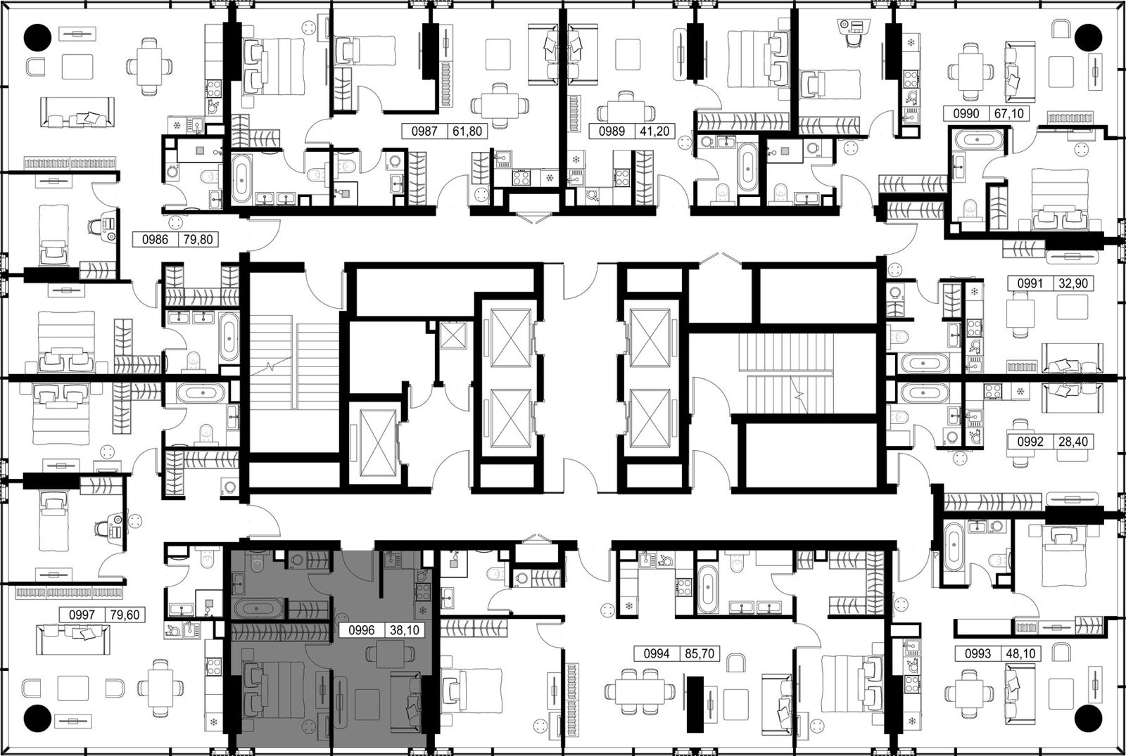 1-комнатная квартира, 38,1 м² — фото 2