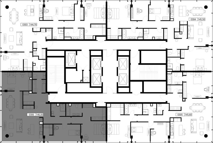 3-комнатная квартира, 146 м² — фото 2