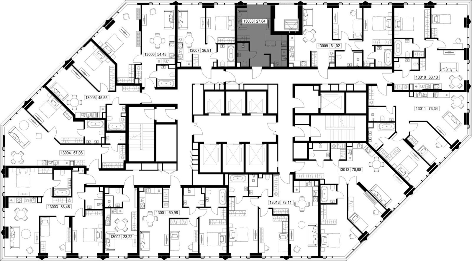 Квартира-студия, 27 м² — фото 3