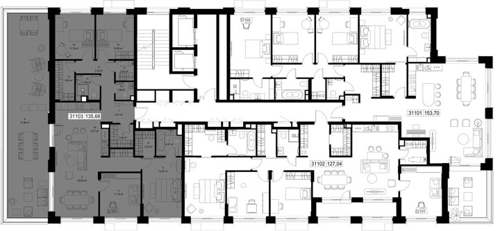 4-комнатная квартира, 135,7 м² — фото 2