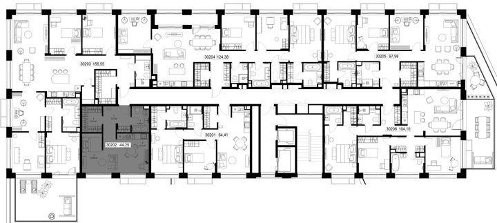 1-комнатная квартира, 44,2 м² — фото 2