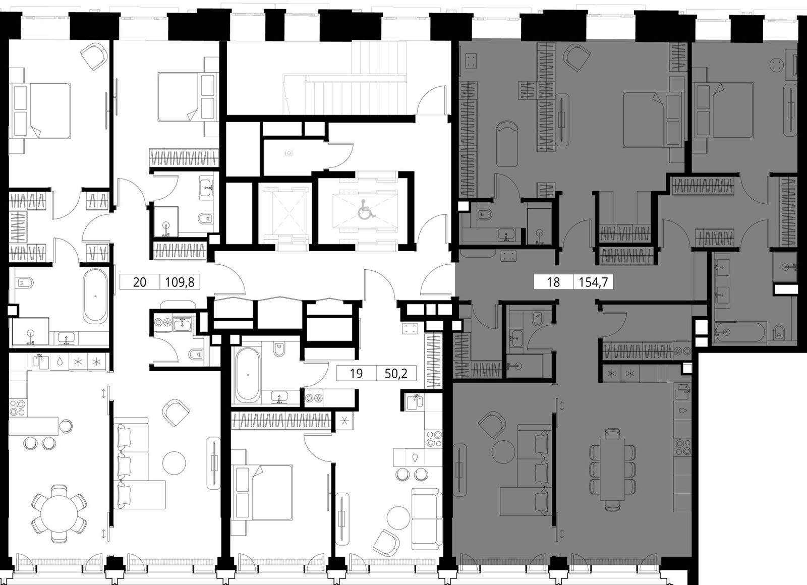 2-комнатная квартира, 154,7 м² — фото 2