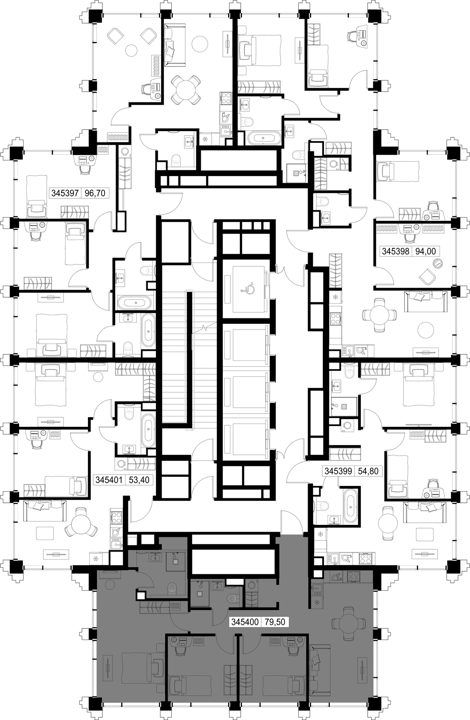 3-комнатная квартира, 79,5 м² — фото 2