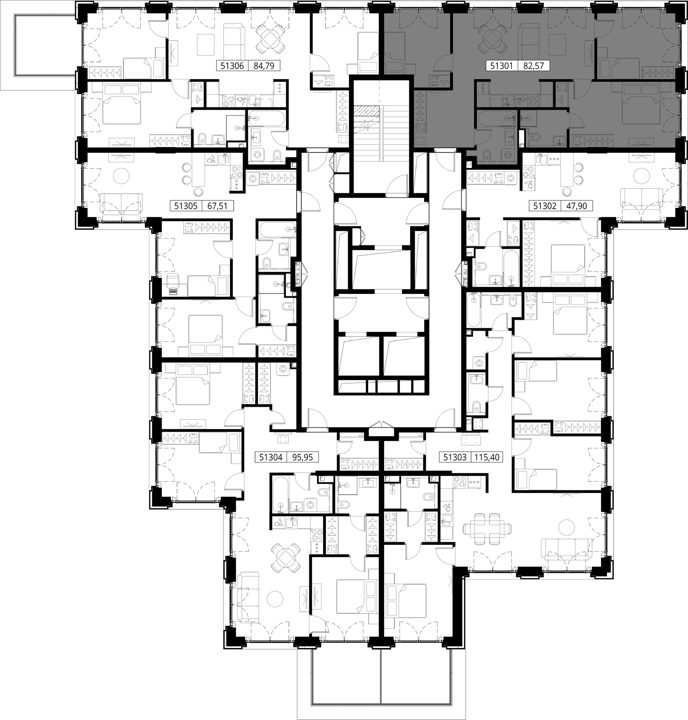 3-комнатная квартира, 82,6 м² — фото 2