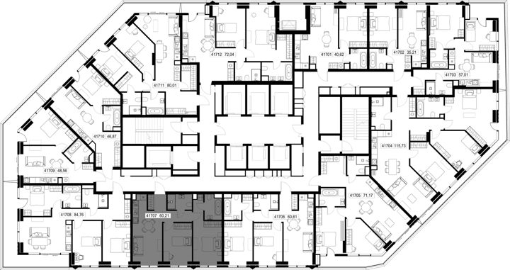 2-комнатная квартира, 60,2 м² — фото 2