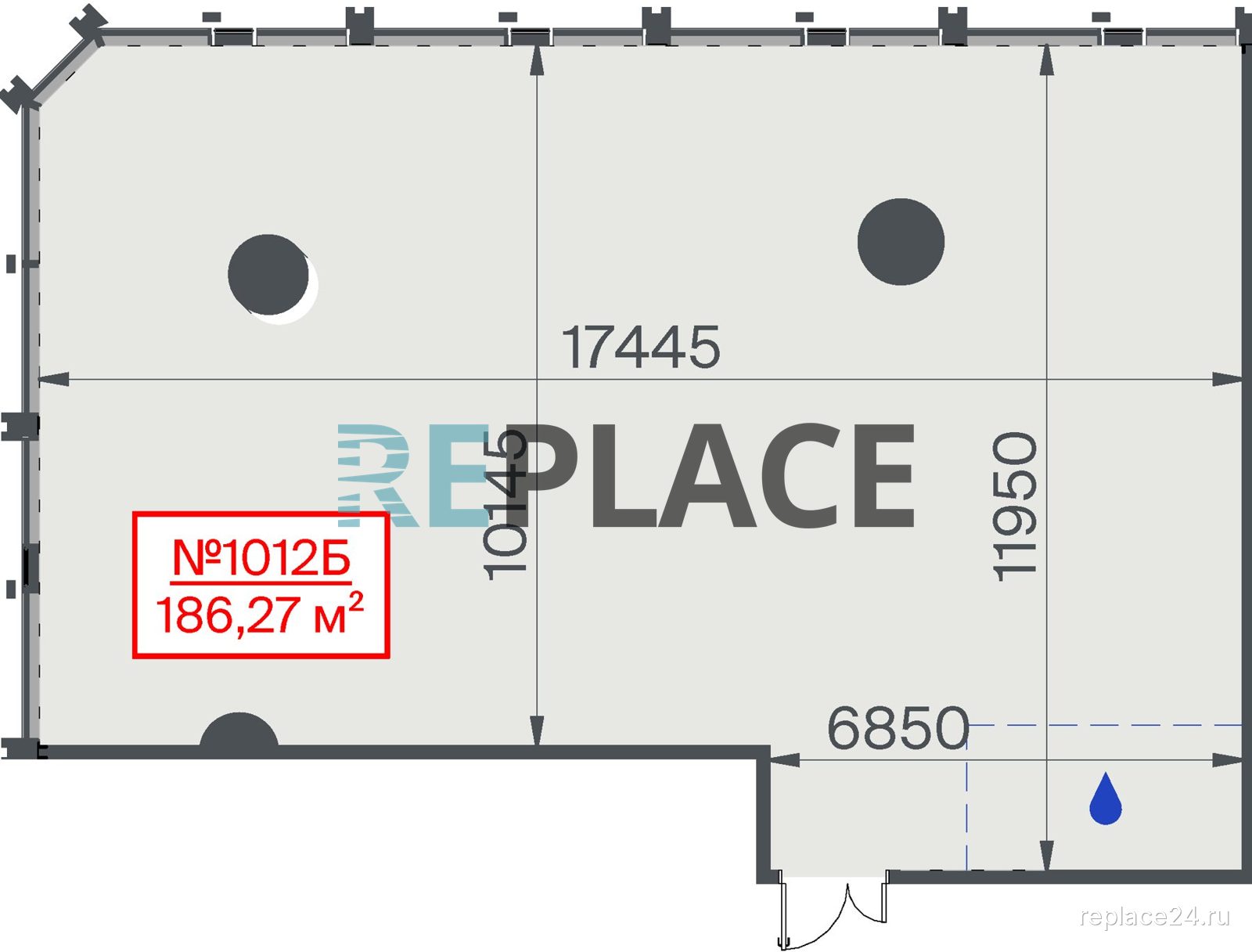Офис, 186,3 м²