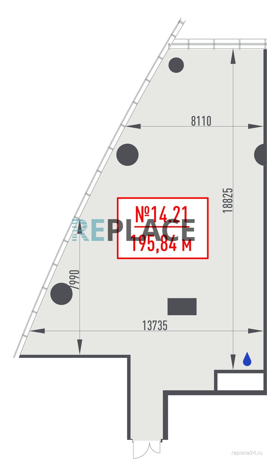 Офис, 195,8 м²