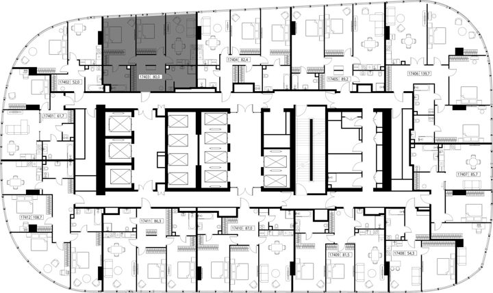 2-комнатная квартира, 80 м² — фото 2