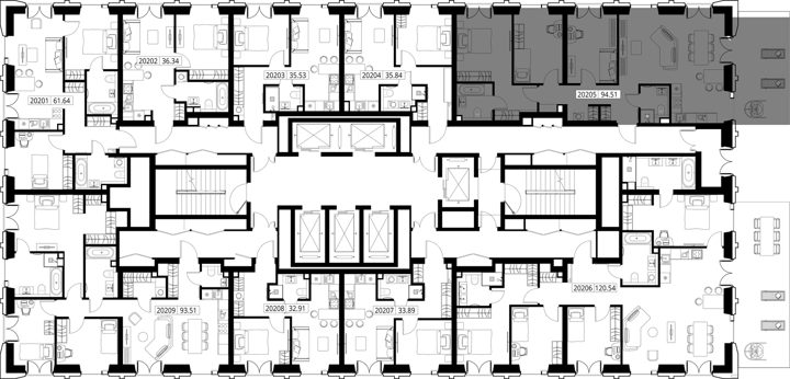 3-комнатная квартира, 102,7 м² — фото 2