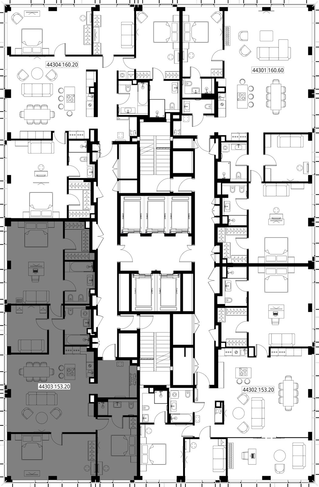 4-комнатная квартира, 153,2 м² — фото 2
