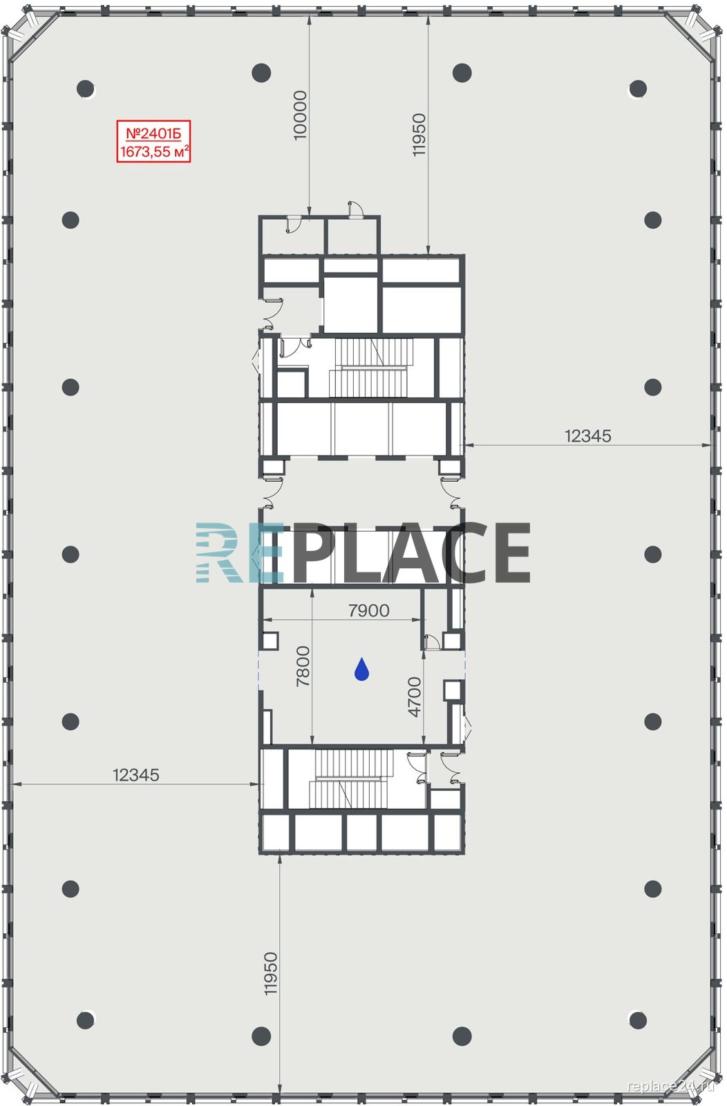 Офис, 1 673,5 м²