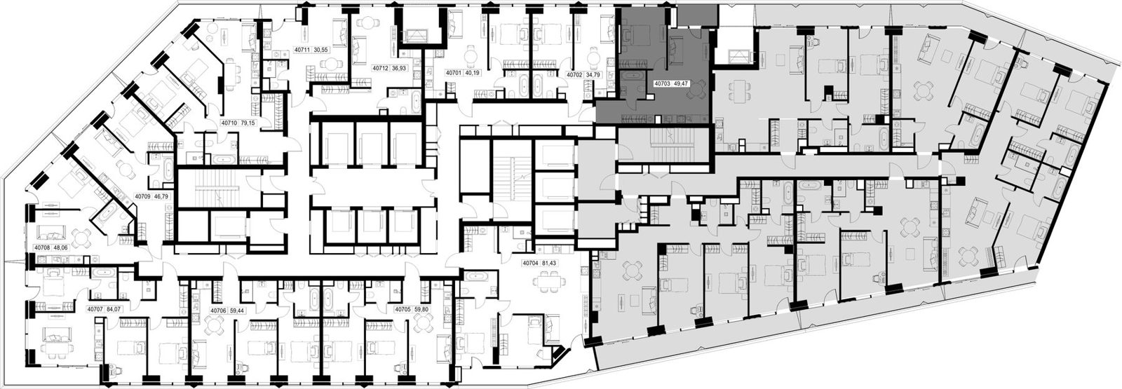 1-комнатная квартира, 49,5 м² — фото 2