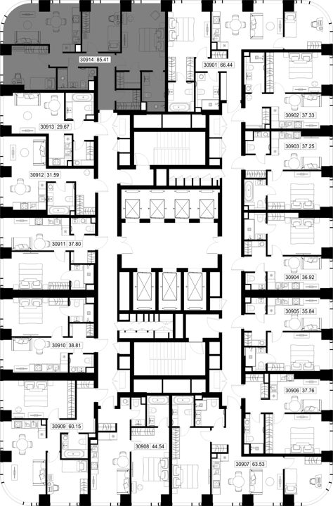 3-комнатная квартира, 85,4 м² — фото 2