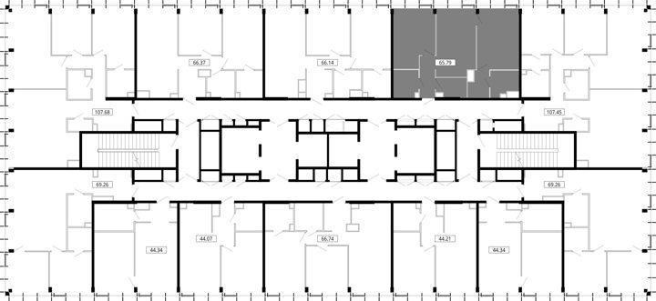 2-комнатная квартира, 65,9 м² — фото 2
