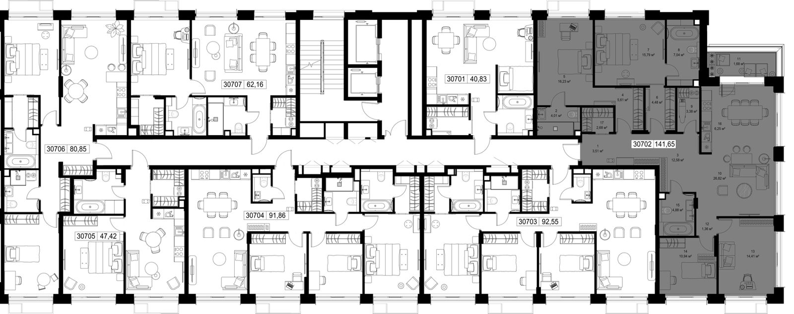 4-комнатная квартира, 141,7 м² — фото 2
