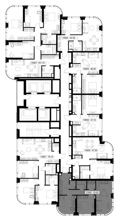 2-комнатная квартира, 55,6 м² — фото 2