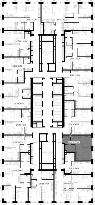 1-комнатная квартира, 35 м² — фото 2