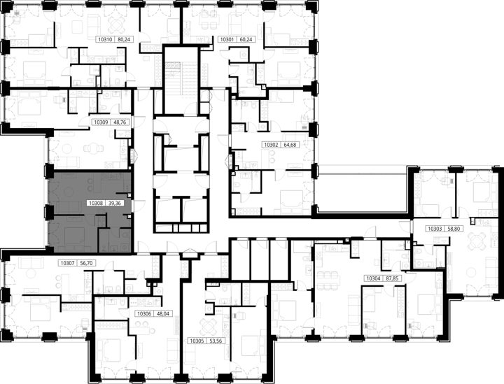 1-комнатная квартира, 39,4 м² — фото 2