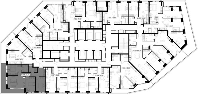 3-комнатная квартира, 84,7 м² — фото 2