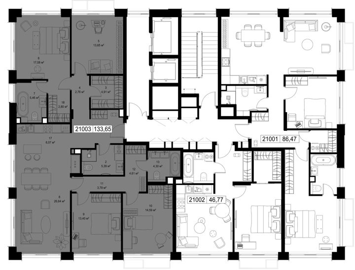 4-комнатная квартира, 133,7 м² — фото 2