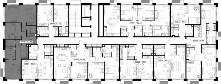 2-комнатная квартира, 83,4 м² — фото 2