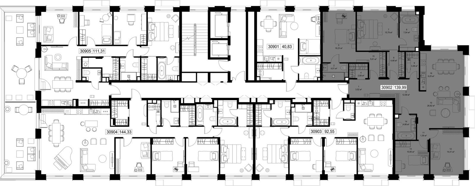 4-комнатная квартира, 140 м² — фото 2