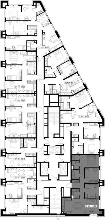 3-комнатная квартира, 79,3 м² — фото 2