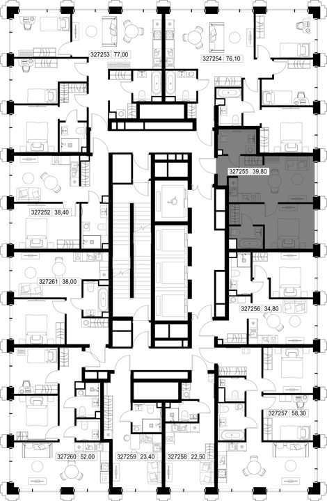 1-комнатная квартира, 39,8 м² — фото 2