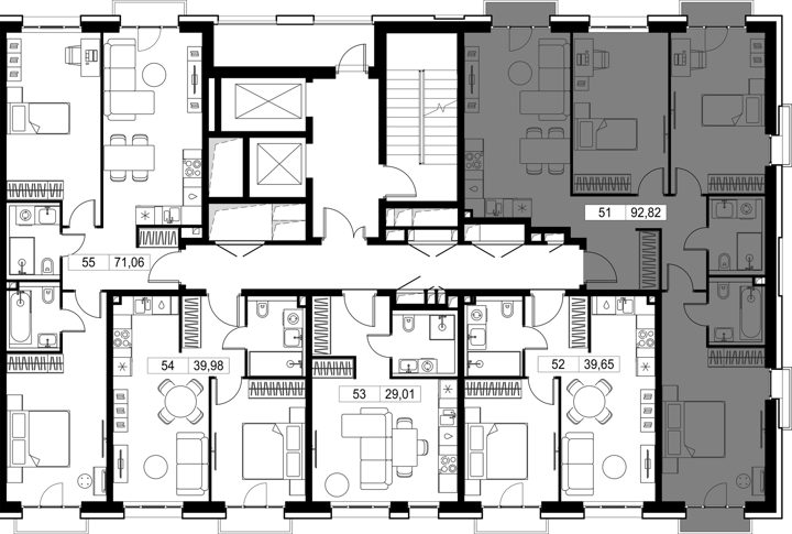 3-комнатная квартира, 92,2 м² — фото 2