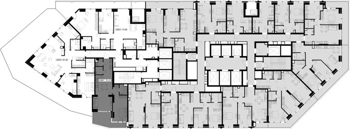1-комнатная квартира, 70,1 м² — фото 2