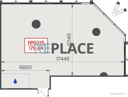 Офис, 176,8 м²
