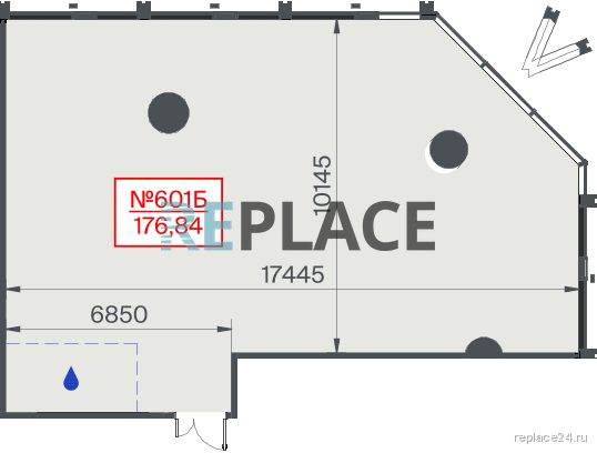Офис, 176,8 м²