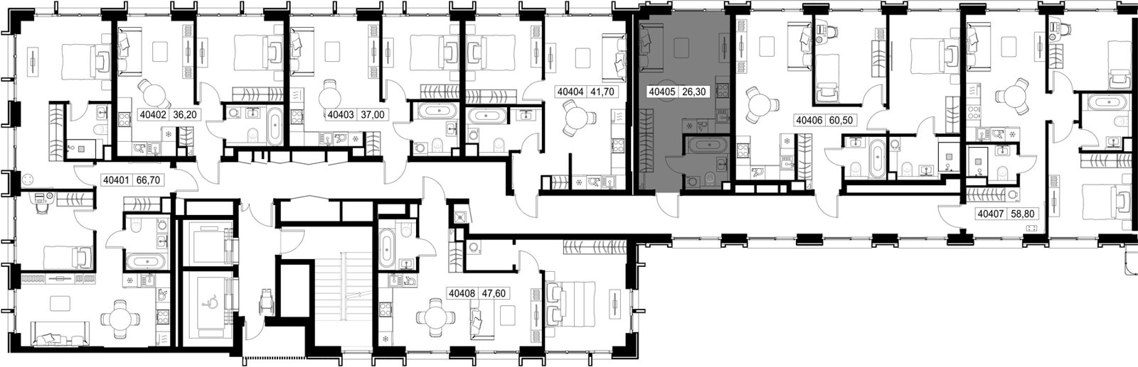 Квартира-студия, 26,3 м² — фото 2