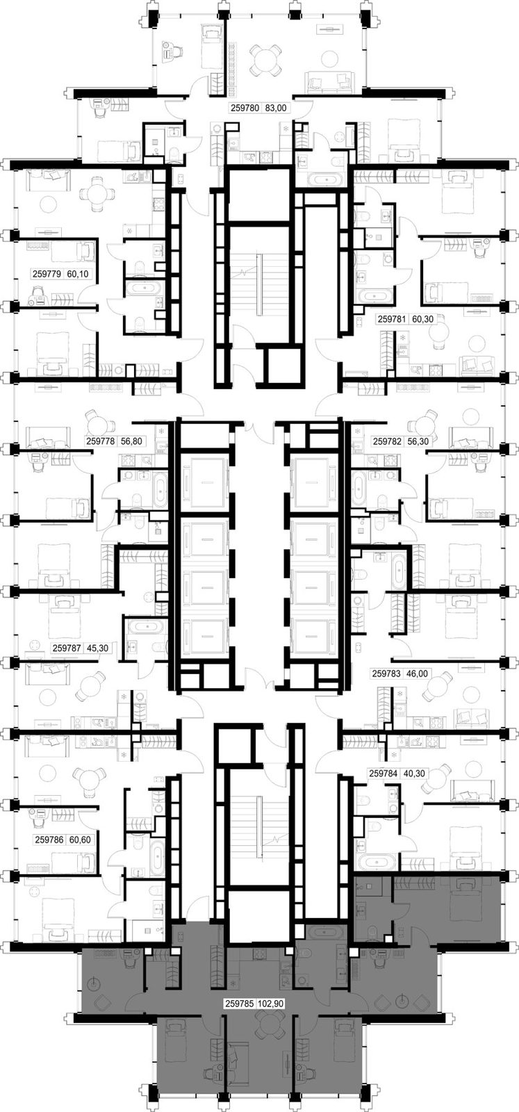 5-комнатная квартира, 102,9 м² — фото 2