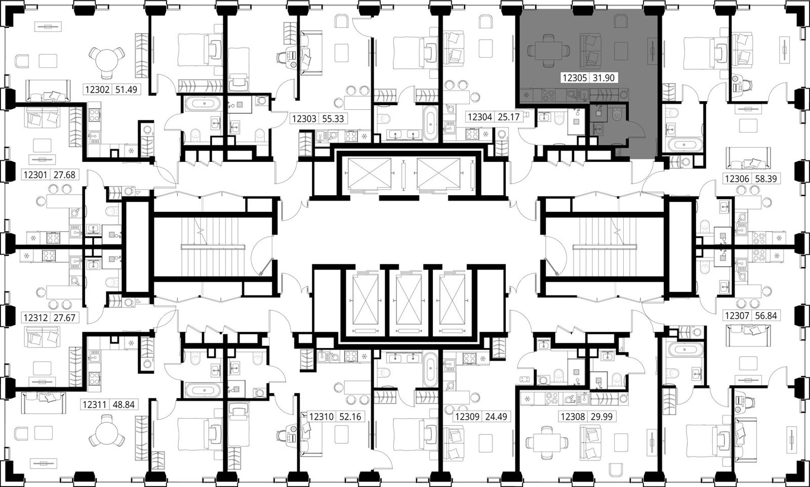 Квартира-студия, 31,9 м² — фото 2