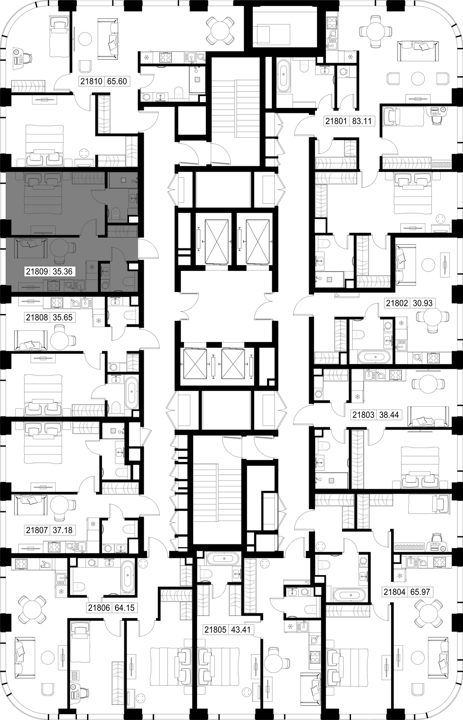 1-комнатная квартира, 35,4 м² — фото 2
