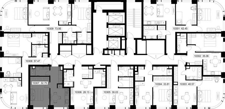 1-комнатная квартира, 32,8 м² — фото 2