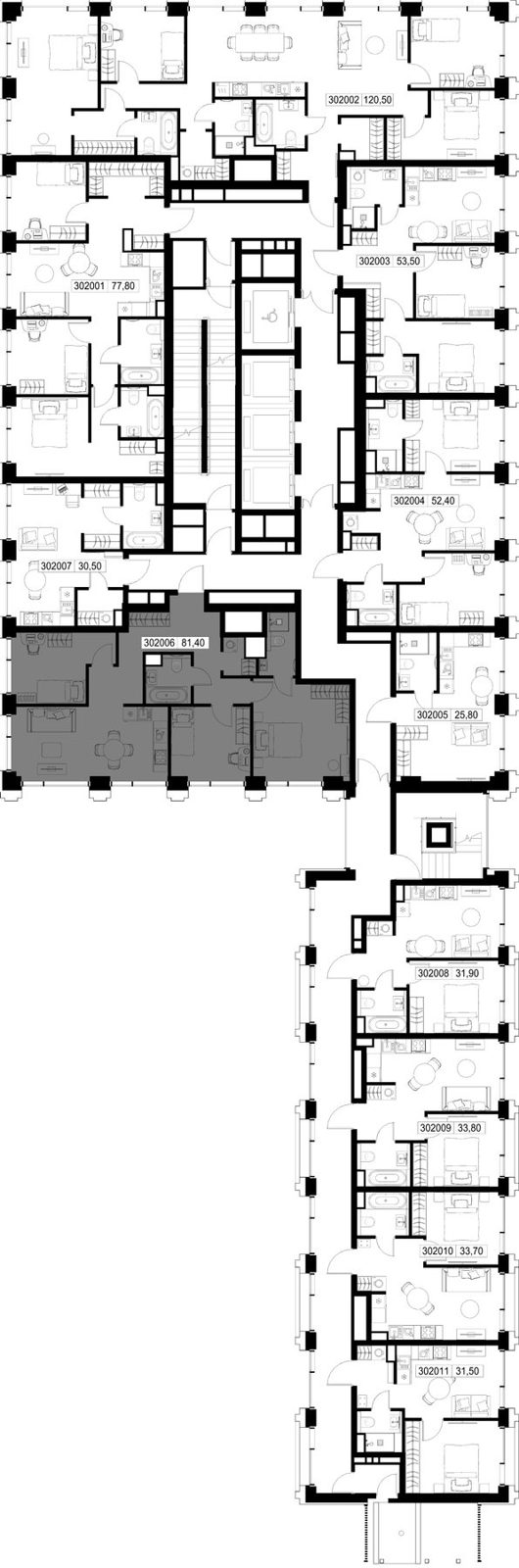 3-комнатная квартира, 81,4 м² — фото 2