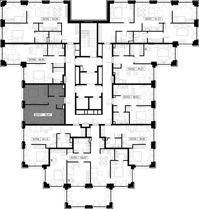 1-комнатная квартира, 39,5 м² — фото 2