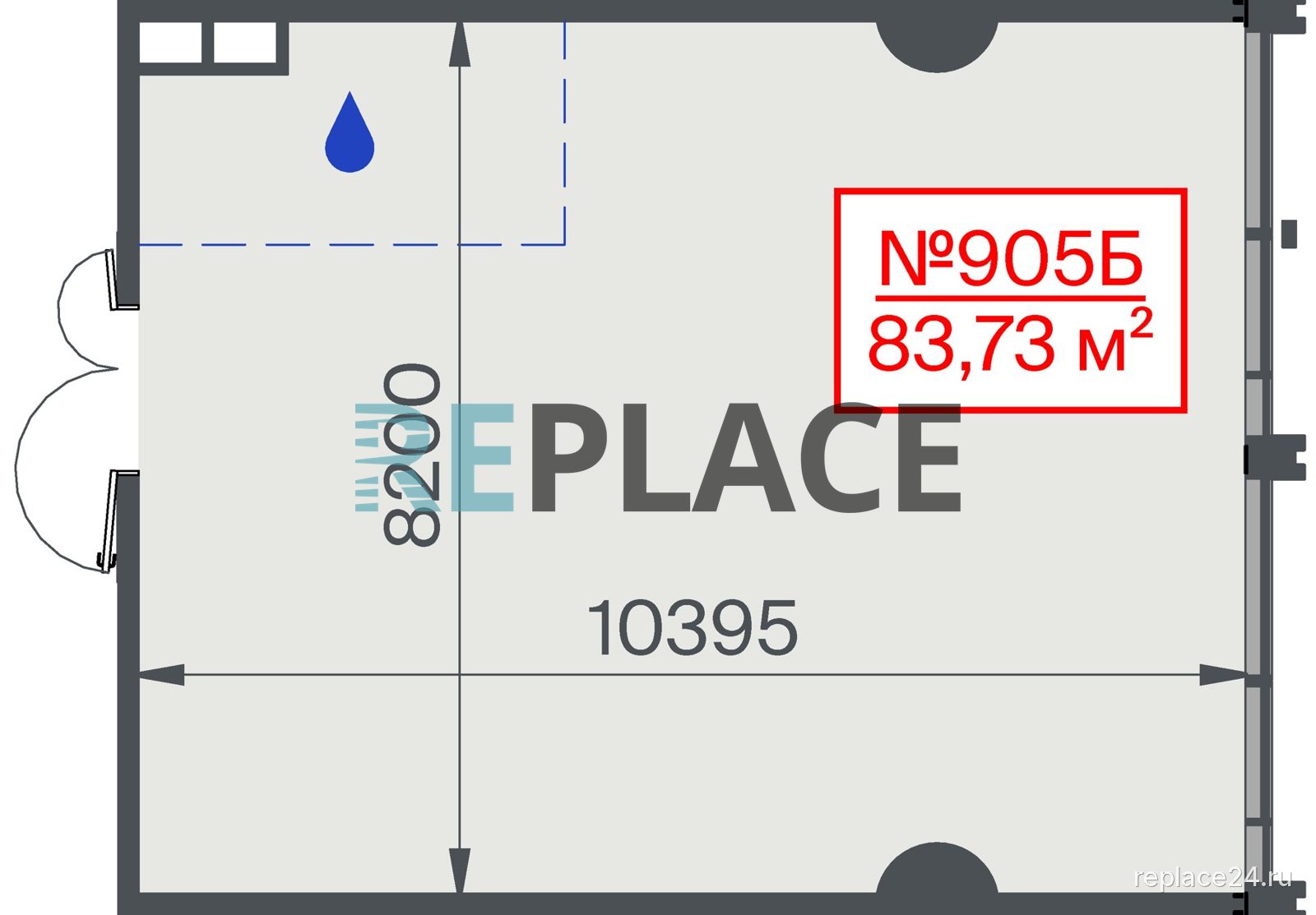 Офис, 83,7 м²
