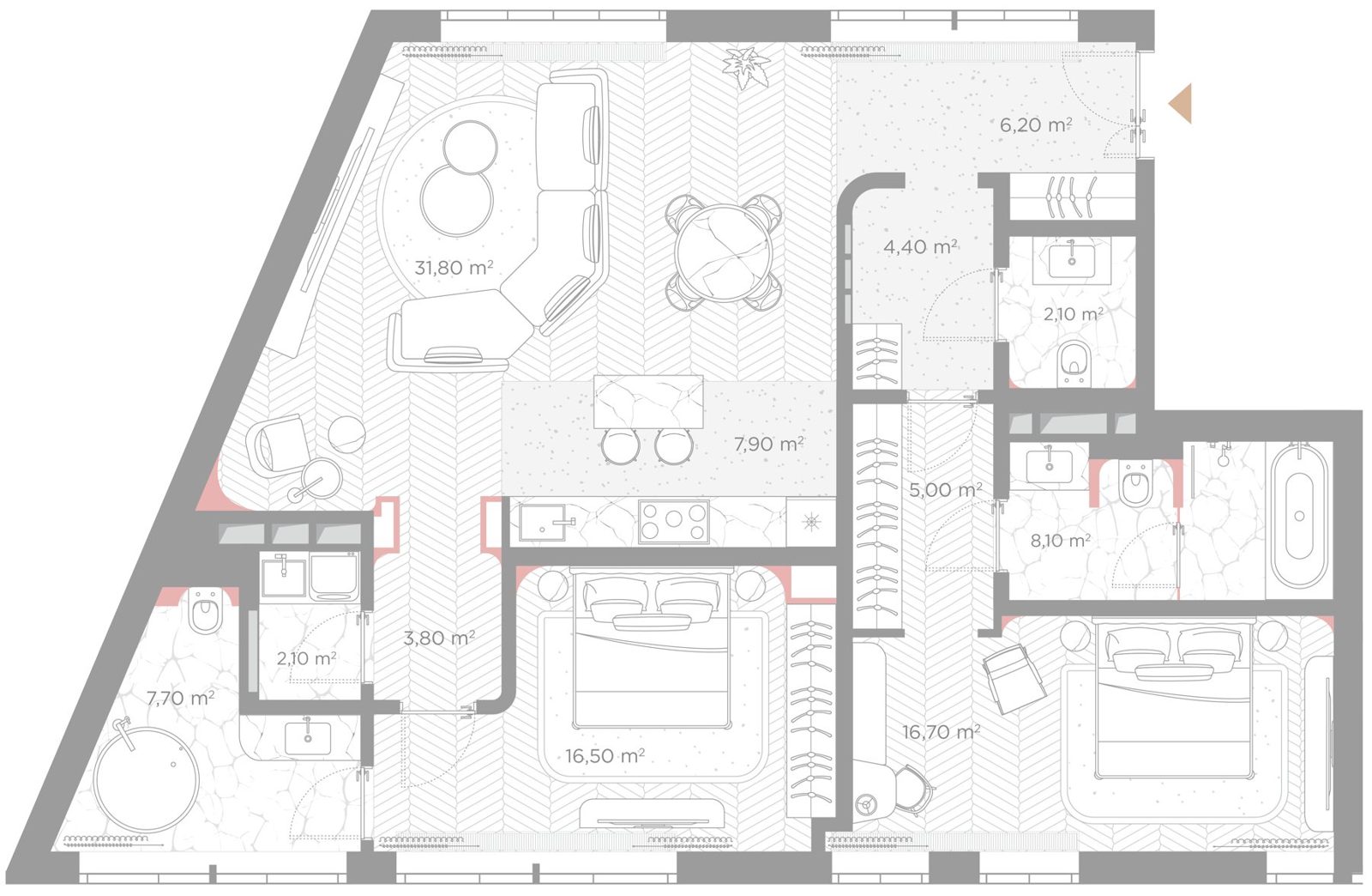 2-комнатная квартира, 112,3 м²