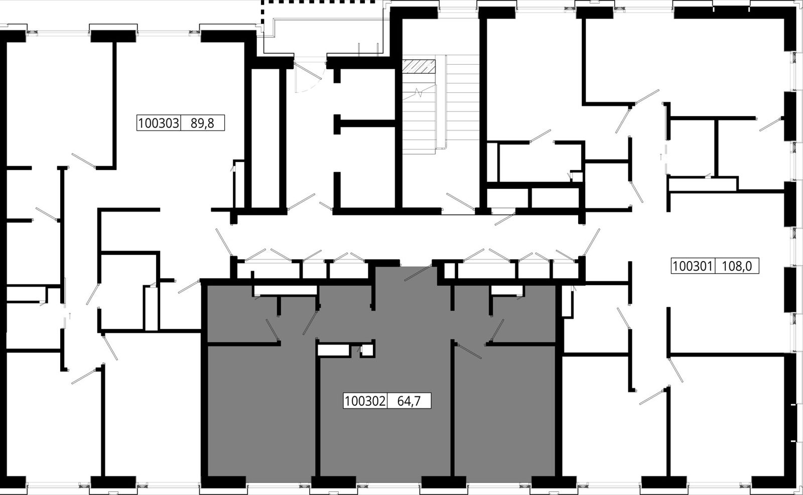 2-комнатная квартира, 64,7 м² — фото 2