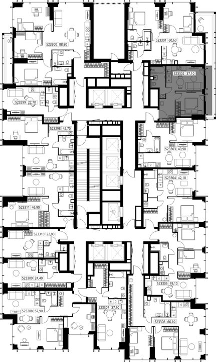 1-комнатная квартира, 37,1 м² — фото 2