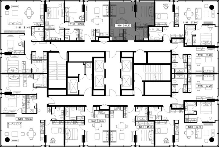 1-комнатная квартира, 41,8 м² — фото 2